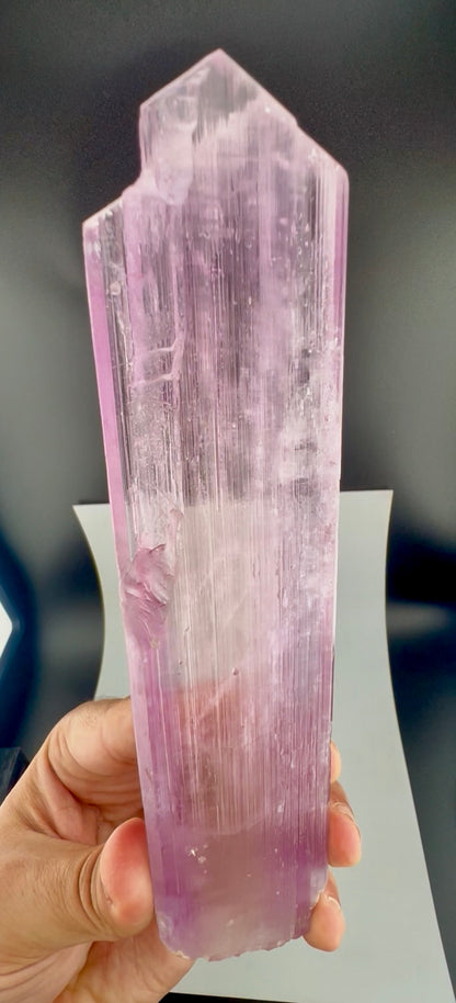 Natural Pink Kunzite Crystal from Afghanistan, 331 gram