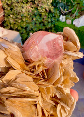 Pink Apatite with Mica from Pakistan, 713 Gram