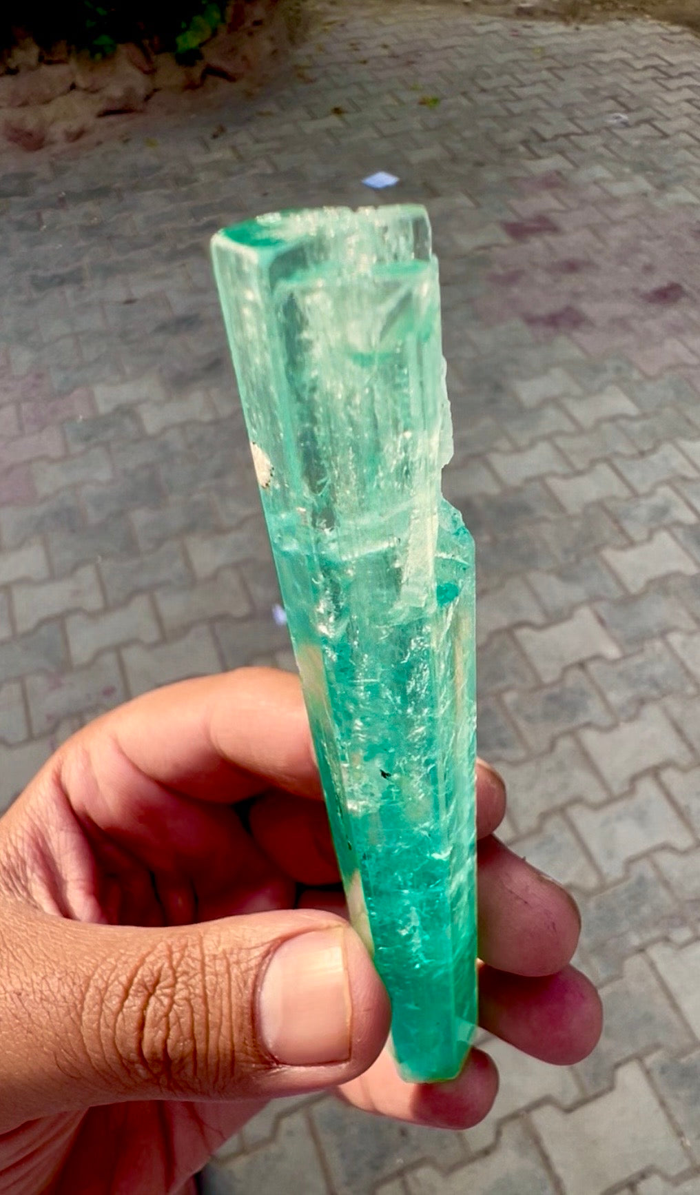 Vanadium Beryl , Nigerian Emerald, 58 gram