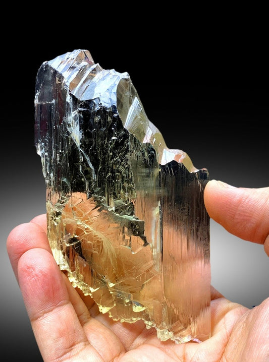 Exquisite Yellow Triphane Kunzite with Complex Terminations, Raw Kunzite Stone, Kunzite Specimen, Kunzite from Afghanistan - 254 gram
