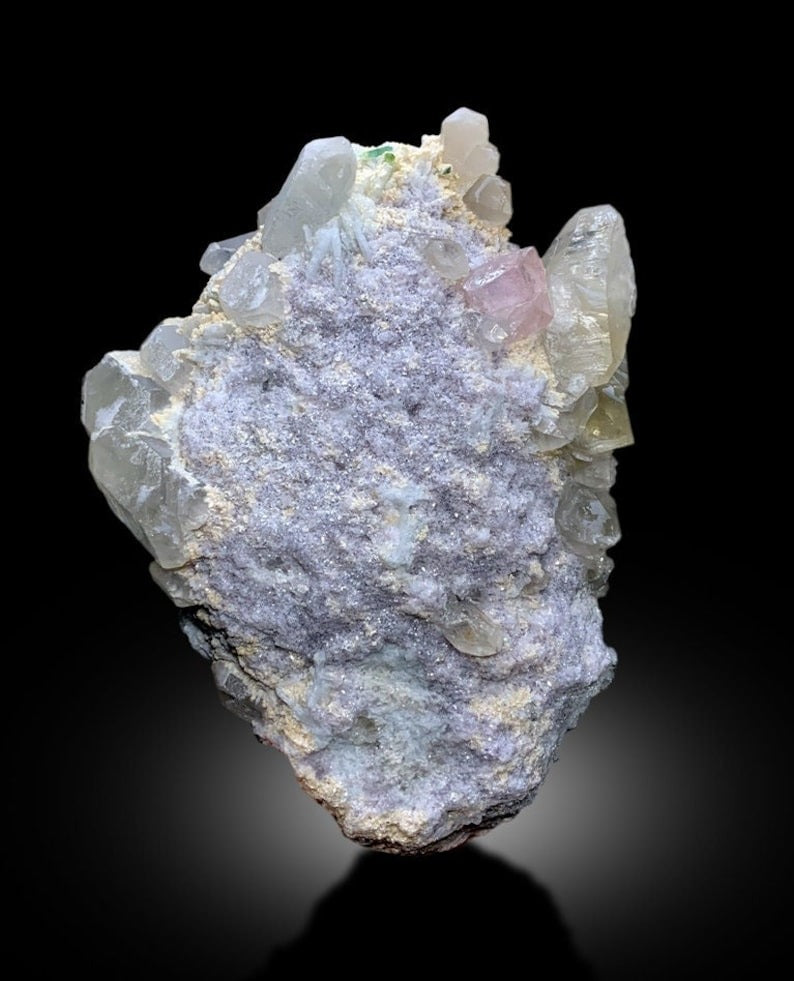 Pink Morganite With Tourmalines Quartz Lepidolite and Cleavelandite Albite Specimen From Afghanistan - 1715 gram