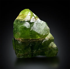 Terminated Green Peridot Crystal, Gem Grade Peridot, Peridot Gemstone, Peridot Stone, Peridot Crystal From Supat Pakistan - 114 gram