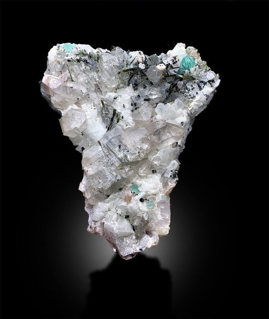 Tourmalines with Fluorite, Quartz Crystals, Tourmaline Crystals, Tourmaline Cluster, Tourmaline Specimen, Green Fluorite Crystals, 1214 g