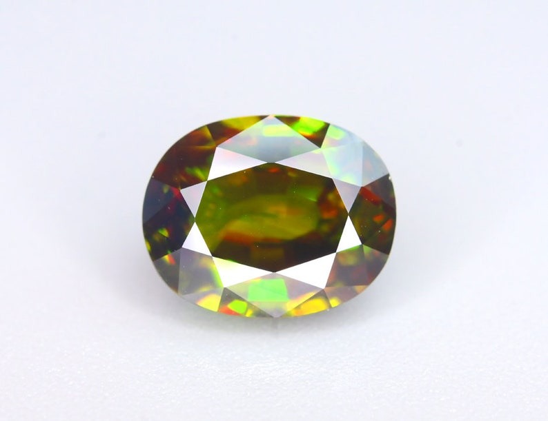 Sphene Gemstone, Sphene cut stone, Fire Sphene, Titanite Sphene Gemstone, Sphene Jewellery, Engagement Ring - 6.70 cts