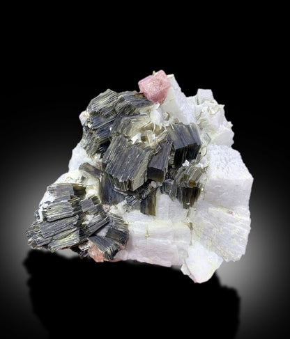 Pink Apatite With Star Mica and Feldspar Mineral Specimen From Skardu Pakistan - 1207 gram