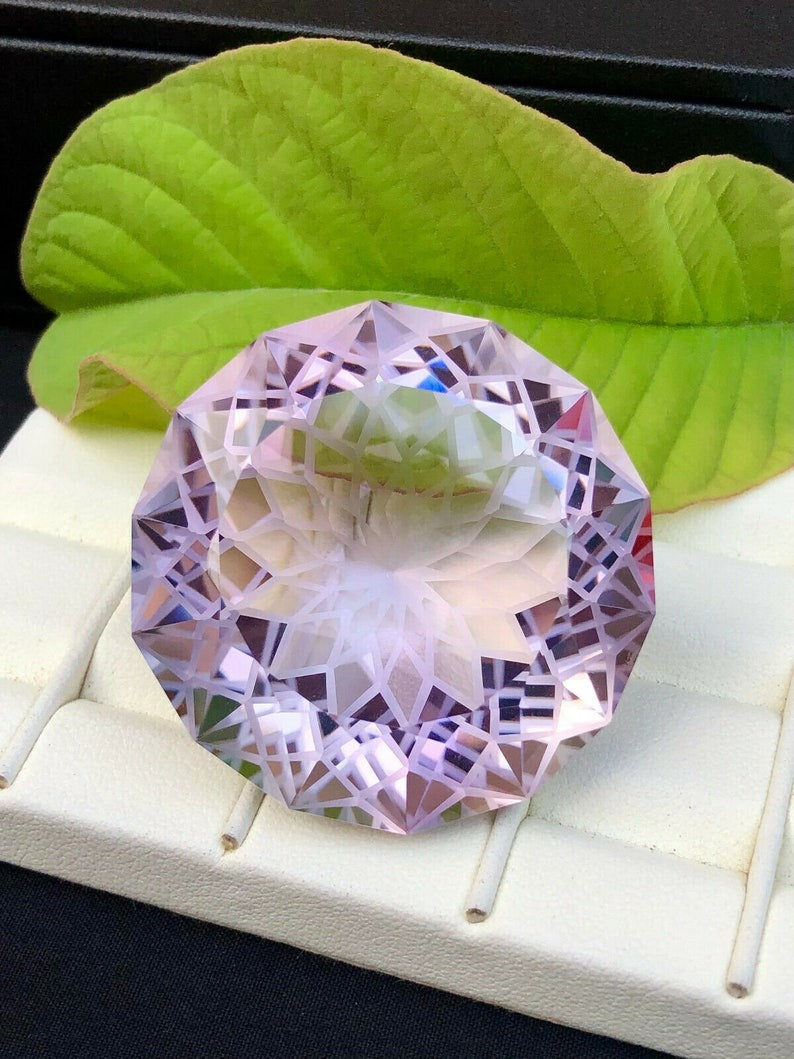 Round Flower Cut Purple Color Amethyst Gemstone, Loose Gemstone, Amethyst Jewellry, Jewellry Making, Gemstone Jewellry - 176.85 cts