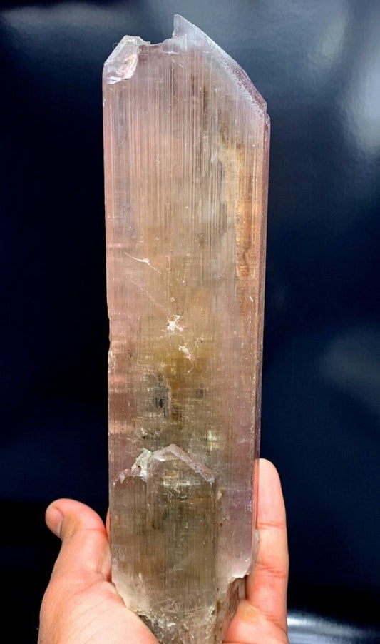 Natural Pink Color Double Terminated Kunzite Crystal, Kunzite Gemstone, Kunzite Specimen, Kunzite Crystal from Afghanistan - 1345 gram