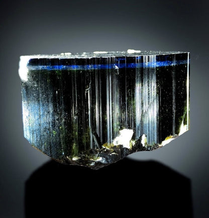 Blue Cap Tourmaline Crystal Mineral Specimen from Paprok - 142 g, 56*41*37 mm