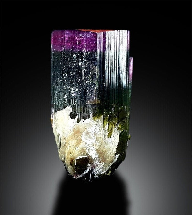 BiColor Tourmaline, Natural Tourmaline Crystal, Tourmaline Specimen, Tourmaline From Paproke Afghanistan - 29 Gram, 37*22*20 mm