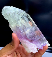 Bicolor Kunzite Crystal, Natural Kunzite, Kunzite stone, Pink Kunzite, Kunzite for sale, Raw Kunzite, Mineral Specimen, Healing Stone, 449 g