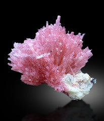 Natural Pink Color Tourmaline Crystals Cluster, Tourmaline Bunch, Tourmaline on Matrix, Tourmaline Specimen from Skardu Pakistan - 190 gram