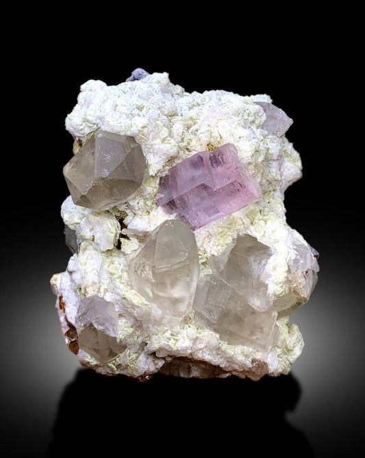 Pink Morganite Specimen, Morganite Crystal with Quartz Crystals and Albite, Morganite Specimen, Raw Morganite, Mineral Specimen, 1115 g