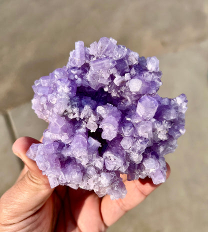 Purple Apatite Crystals Cluster from Afghanistan, 264 gram