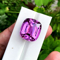 Deep Pink Kunzite Loose Gemstone, Faceted Kunzite Gemstone, Natural Kunzite var Spodumene Gemstone, Magenta Pink Kunzite Stone, 45.50 CT