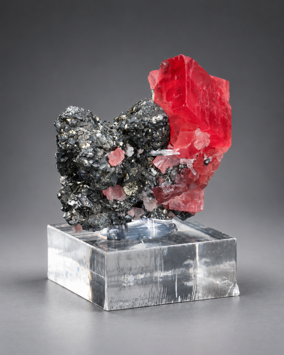 Rhodochrosite with Tetrahedrite – Sweet Home Mine, Colorado, USA – Raspberry Pocket