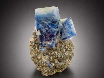 Sapphire Crystals on Matrix from Badakhshan Afghanistan – Fluorescent Collector Mineral Specimen , 210 gram