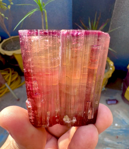 Red Tourmaline crystal from Afghanistan, 128 gram