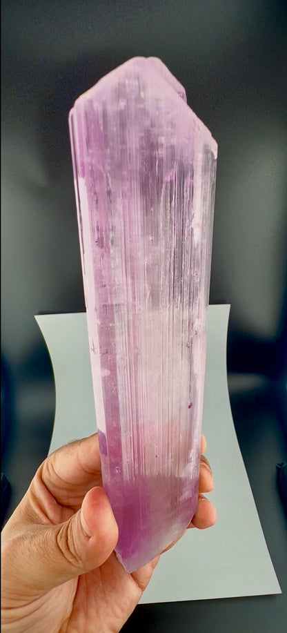 Natural Pink Kunzite Crystal from Afghanistan, 331 gram