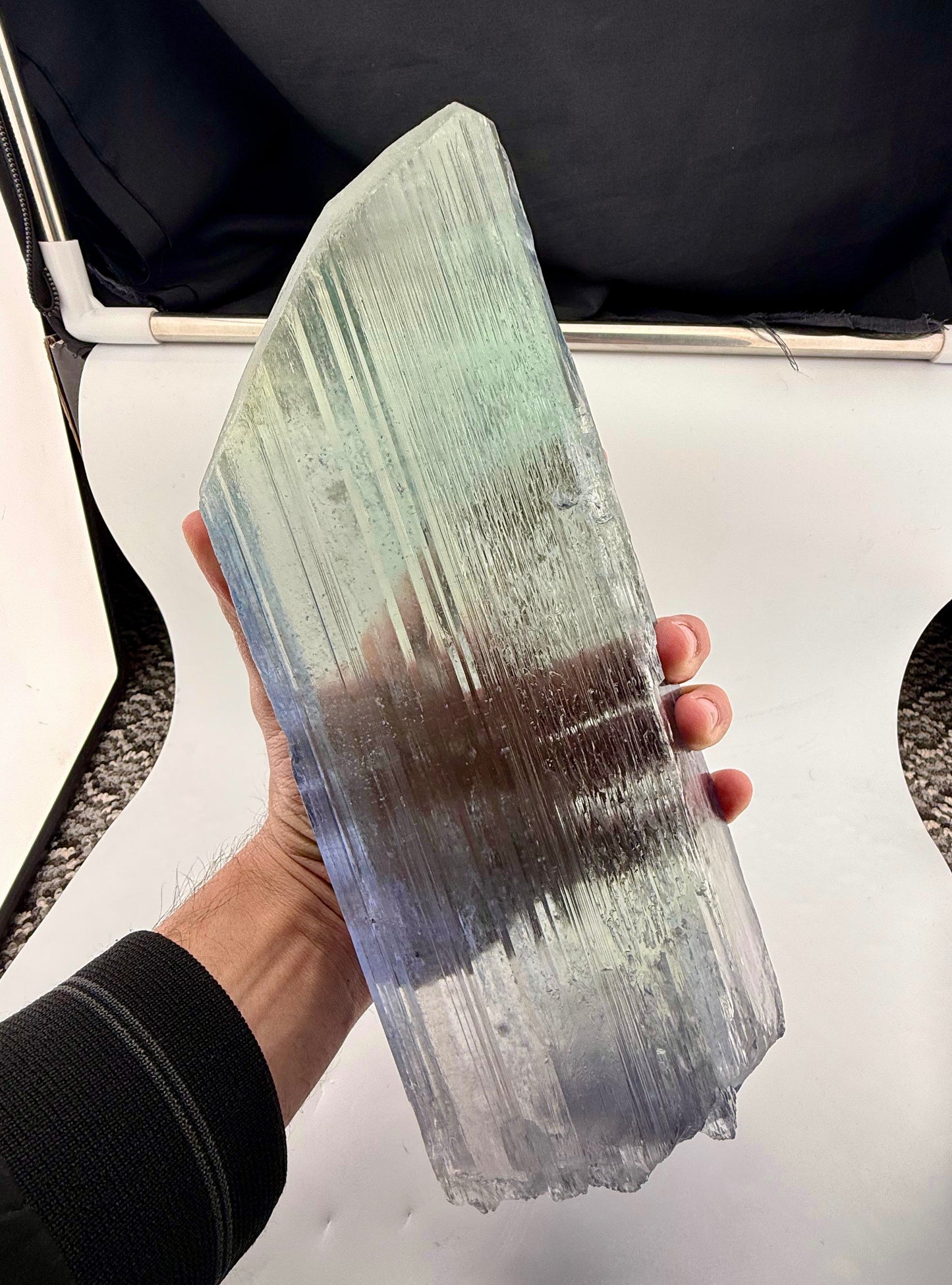 Spodumene Kunzite Crystal for Faceting - 4020 gram