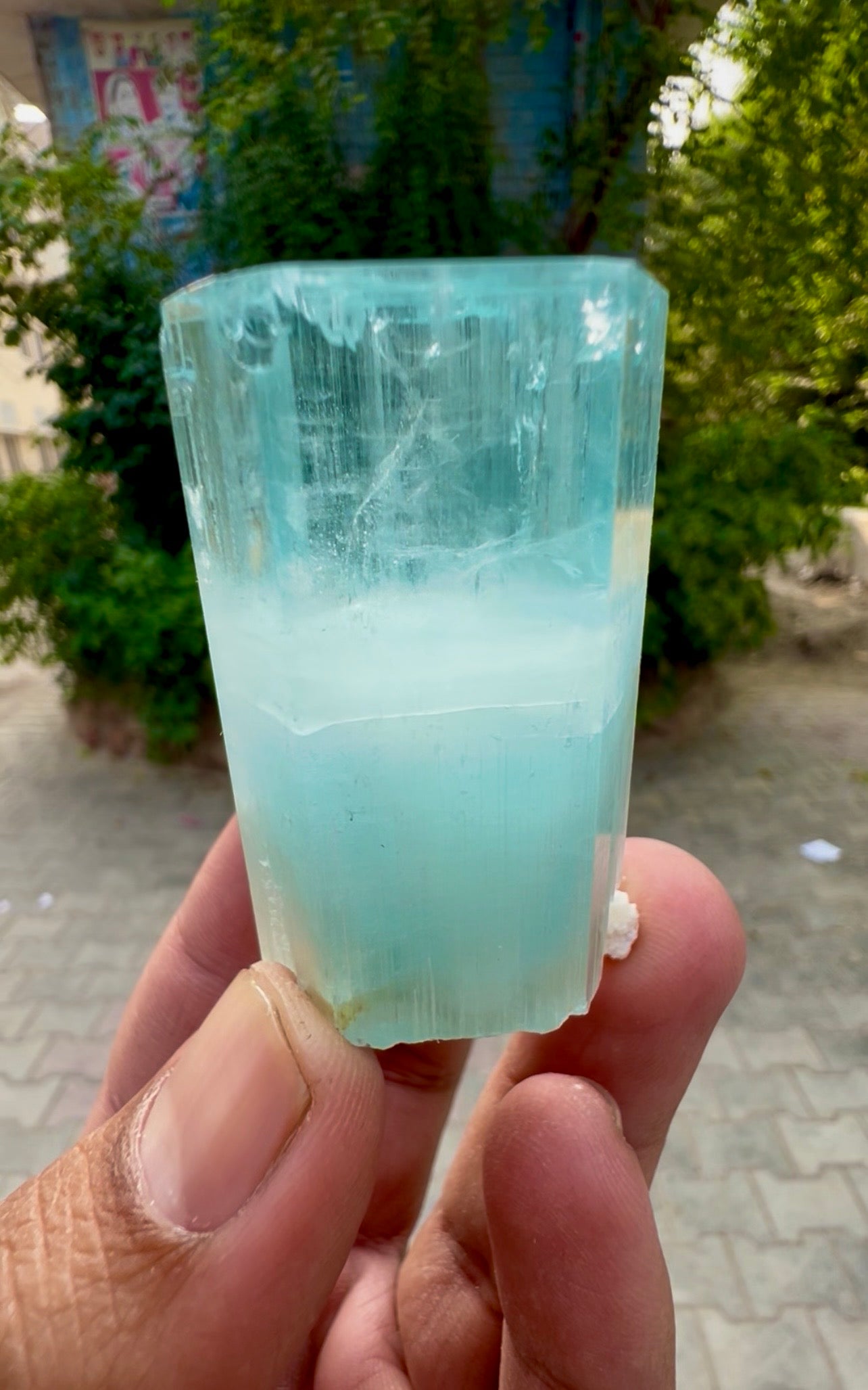 Aquamarine Crystal, Aquamarine Specimen from Pakistan, 68 gram