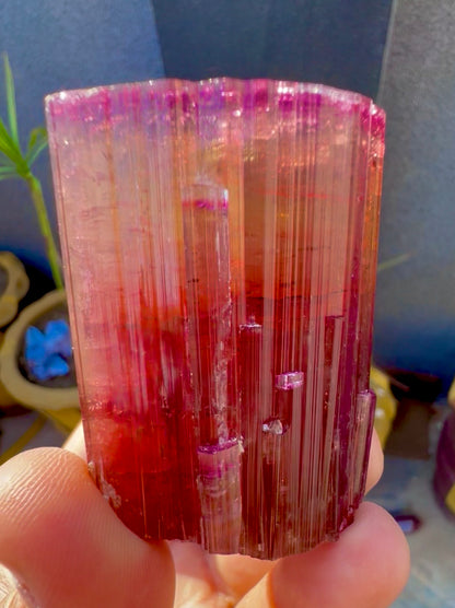 Red Tourmaline crystal from Afghanistan, 128 gram