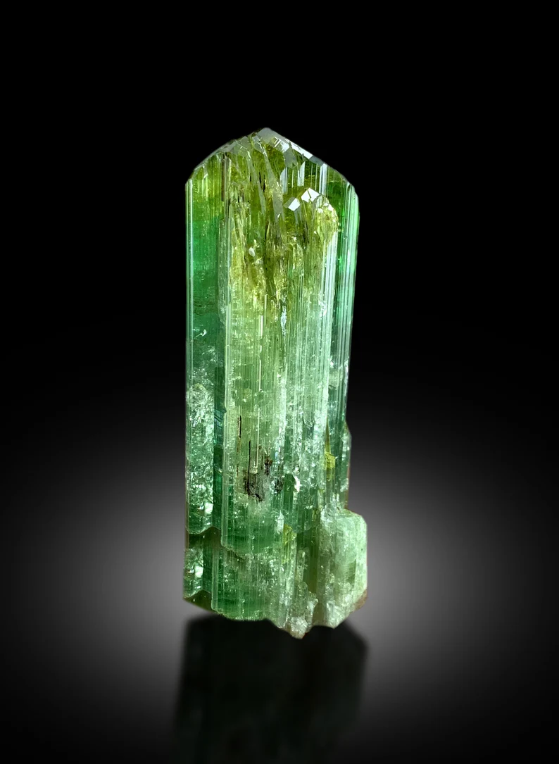 Exquisite Terminated Bicolor Tourmaline Crystal, Raw Tourmaline, Tourmaline Gemstone, Paprok Tourmaline - 138 gram