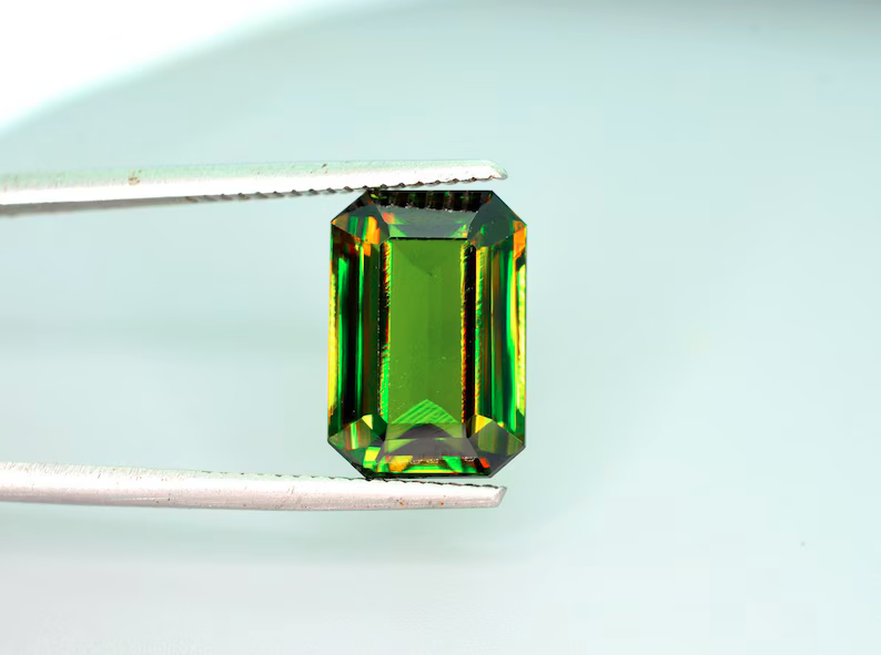 Sphene Gemstone, Sphene cut stone, Loose Gemstones , Titanite Sphene Gemstone, Sphene Jewellery, Engagement Ring - 5.75 cts -