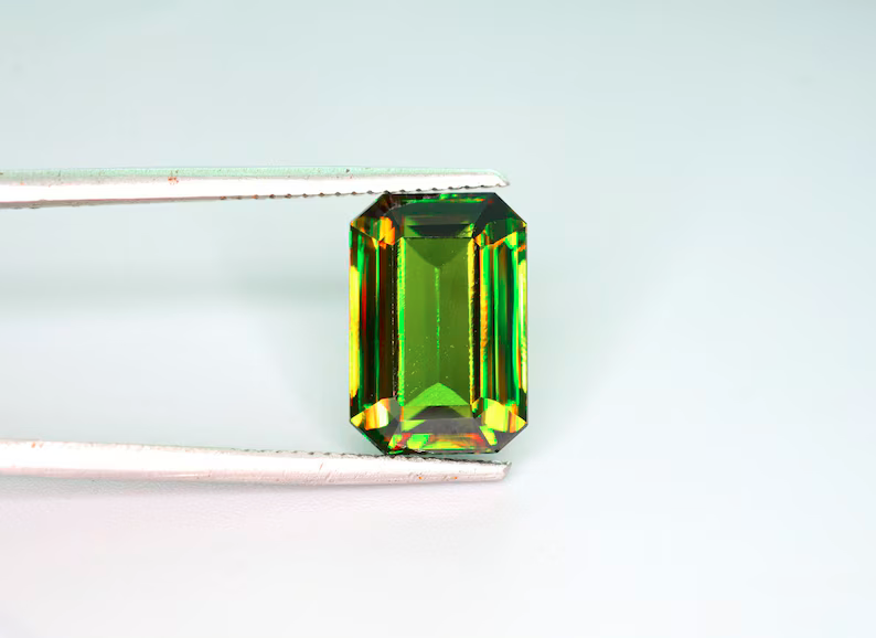 Sphene Gemstone, Sphene cut stone, Loose Gemstones , Titanite Sphene Gemstone, Sphene Jewellery, Engagement Ring - 5.75 cts -