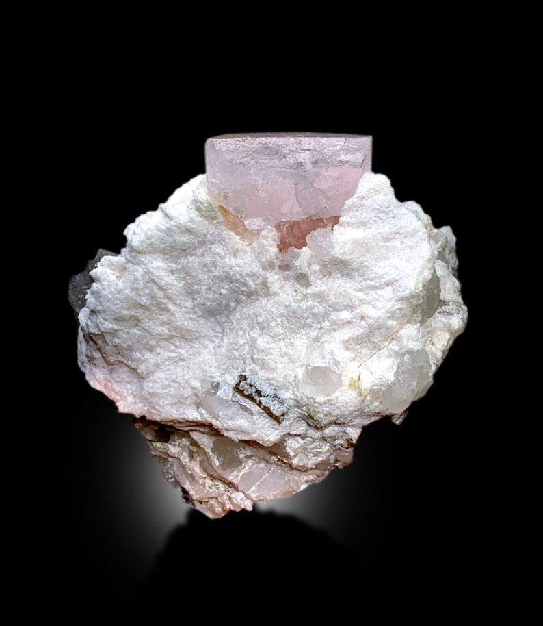 Pink Morganite Specimen with Albite and Quartz from Dara e Pech Afghanistan, 2640 g