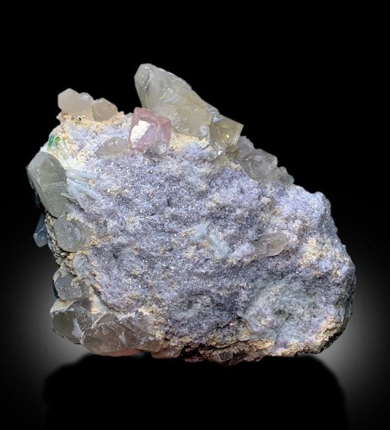 Pink Morganite With Tourmalines Quartz Lepidolite and Cleavelandite Albite Specimen From Afghanistan - 1715 gram