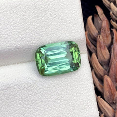 Bi Color Tourmaline Gemstone For Ring, Loose Tourmaline Ring Stone, Faceted Tourmaline Loose Gemstone, Bluish Green Tourmaline Stone, 3.55CT