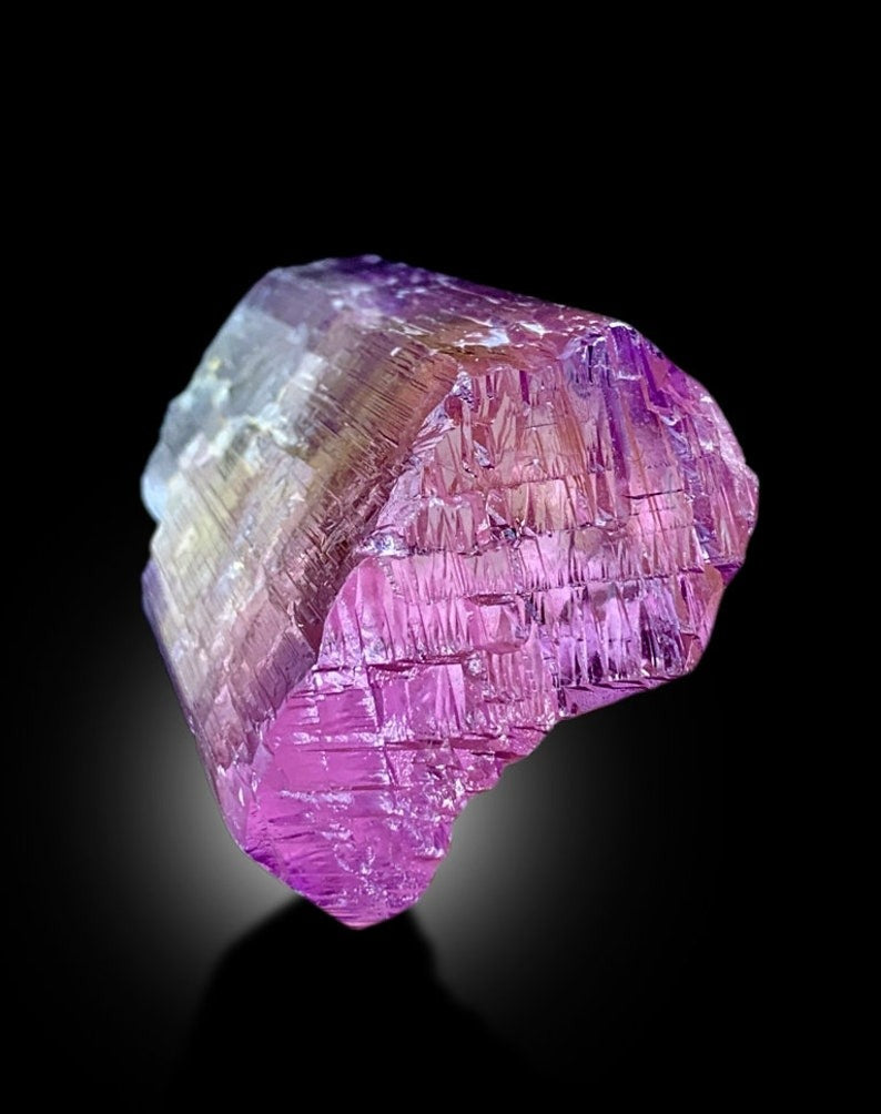 Pink Kunzite Crystal, Natural Kunzite Crystal, Kunzite with Complex Terminations, Bicolor Kunzite, Chakra stone, Healing Crystals, 679 g