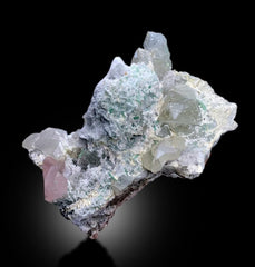 Pink Morganite With Green Tourmalines Quartz and Cleavelandite Albite Mineral Specimen From Afghanistan - 2713 gram