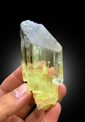 Transparent Yellow Triphane Kunzite Crystal, Mineral Specimen, Natural Kunzite, Raw Mineral, Kunzite Crystal from Afghanistan - 185 gram