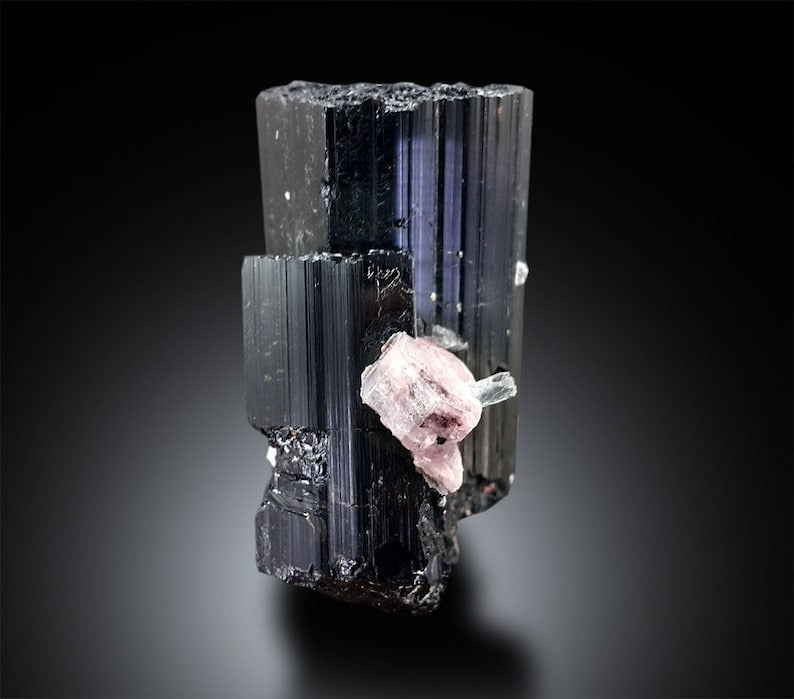 Fluorapatite, Apatite, Aquamarine, Schrol, Tourmaline, Quartz Combo Specimen, Mineral Specimen, Rare Specimen - 272 gram, 72*62*62 mm