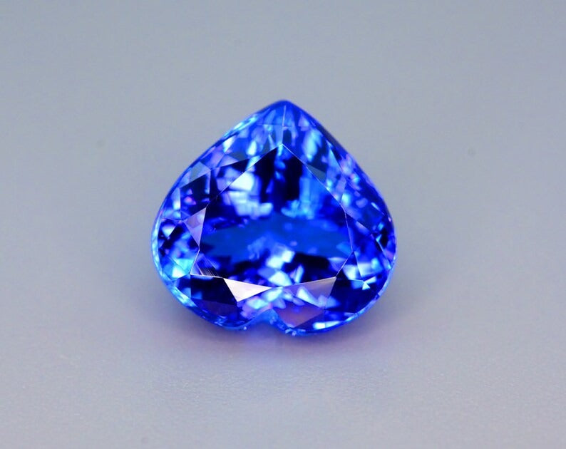 Tanzanite Gemstone, Flawless Loupe Clean, Tanzanite Loose Stone, Tanzanite Jewelry, Perfect Heart Shape Tanzanite Stone, 11.88 cts