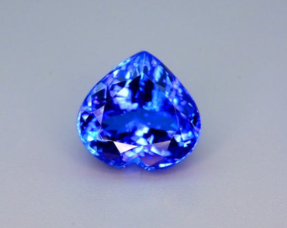 Tanzanite Gemstone, Flawless Loupe Clean, Tanzanite Loose Stone, Tanzanite Jewelry, Perfect Heart Shape Tanzanite Stone, 11.88 cts