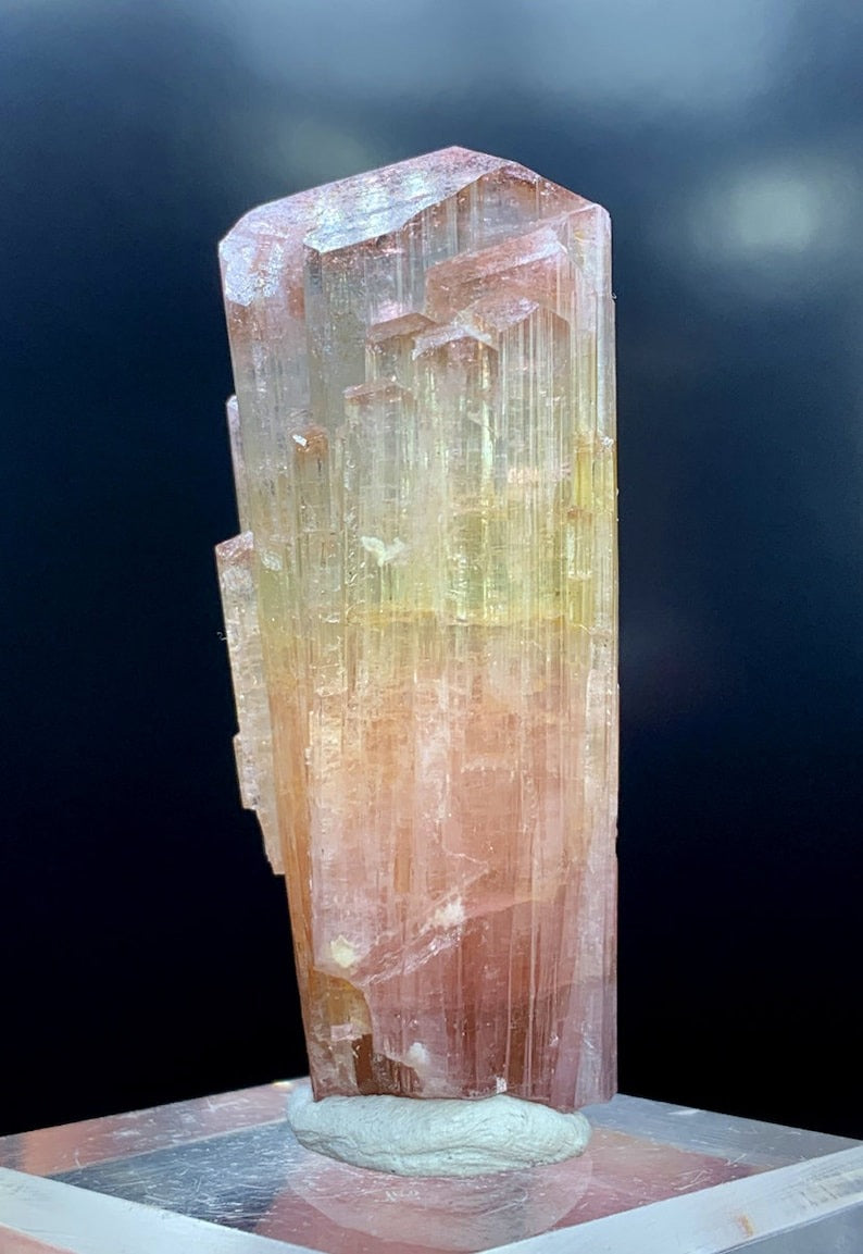 Tourmaline Crystal, Bicolor Tourmaline, Terminated Tourmaline, Tourmaline Gemstone, Tourmaline Crystal From Afghanistan - 63 Gram