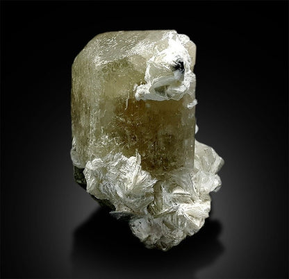 Green Herderite | Herderite Crystal | Herderite Specimen | Herderite with Mica | Rare Herderite | Rare Mineral | Rare Stone | 97 g