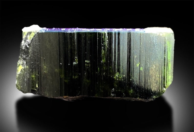 Blue Cap Tourmaline | Tourmaline Specimen | Tourmaline Crystal | Tourmaline for sale | Paprok Tourmaline | Raw Crystal, 446 g, 81*74*47 mm