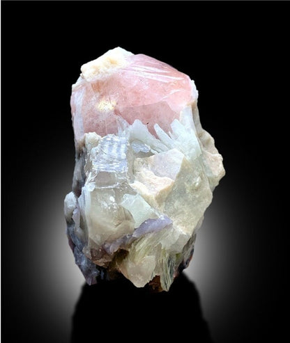 Pink Morganite Specimen, Morganite Crystal, Morganite with Quartz and Albite, Mineral Specimen, Raw Morganite, Crystal Specimen, 563 gram
