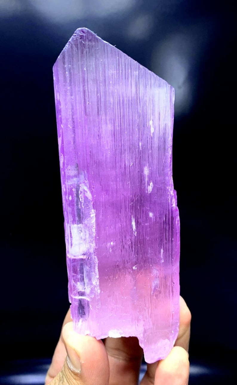 Natural Terminated Pink Kunzite Crystal From Afghanistan - 335 gram