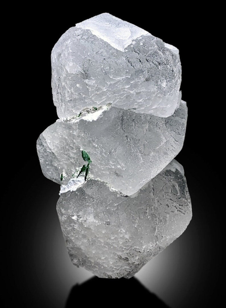 Natural Rare Pollucite with Green Tourmaline and Kunzite, Pollucite Crystal, Combo Minera, Pollucite Specimen - 980 gram