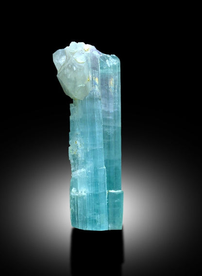 Natural Seafoam Color Tourmaline with Quartz, Tourmaline Crystal, Raw Tourmaline Stone, Tourmaline from Afghanistan - 47 gram