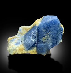 Blue Celestine With Calcite Mineral Specimen From Baghdis, Afghanistan - 744 gram