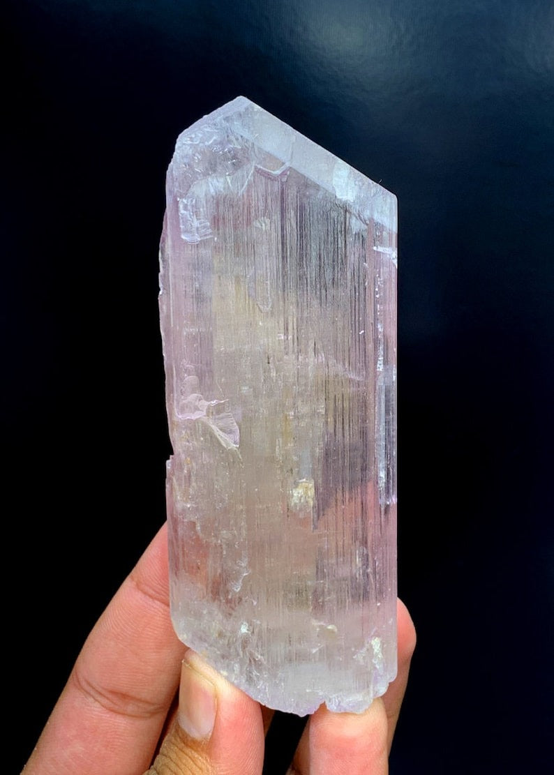 Kunzite Crystal, Pink Kunzite, Terminated Kunzite, Kunzite Gemstone, Crystal Specimen, Kunzite Crystal From Afghanistan - 279 Gram