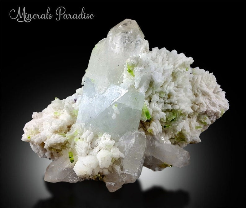 Topaz Tourmalines Montebrasite Quartz Lepidolite Albite Combo Specimen - 933 gram