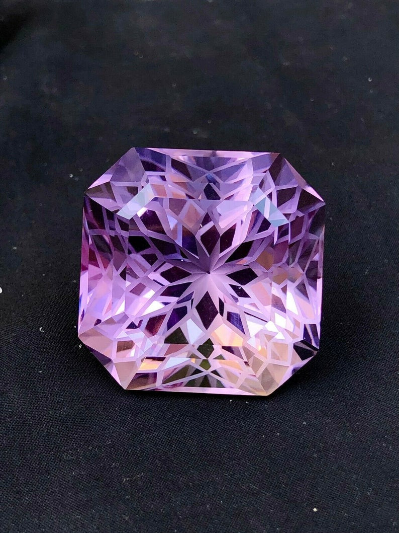 Octagon Flower Cut Purple Color Amethyst Gemstone, Loose Gemstone, Amethyst Jewellry, Jewellry Making, Gemstone Jewellry - 258.69 cts