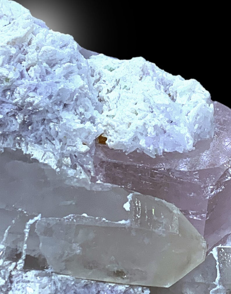 Pink Morganite With Microlite, Quartz and Cleavelandite Albite Mineral Specimen From Afghanistan - 643 gram