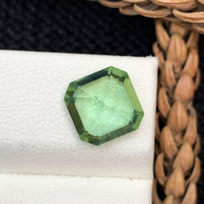 Mint Green Tourmaline Stone For Ring Making, Loose Tourmaline Cut Stone, Faceted Tourmaline Gemstone, Natural Tourmaline Ring Stone, 2.5 CT